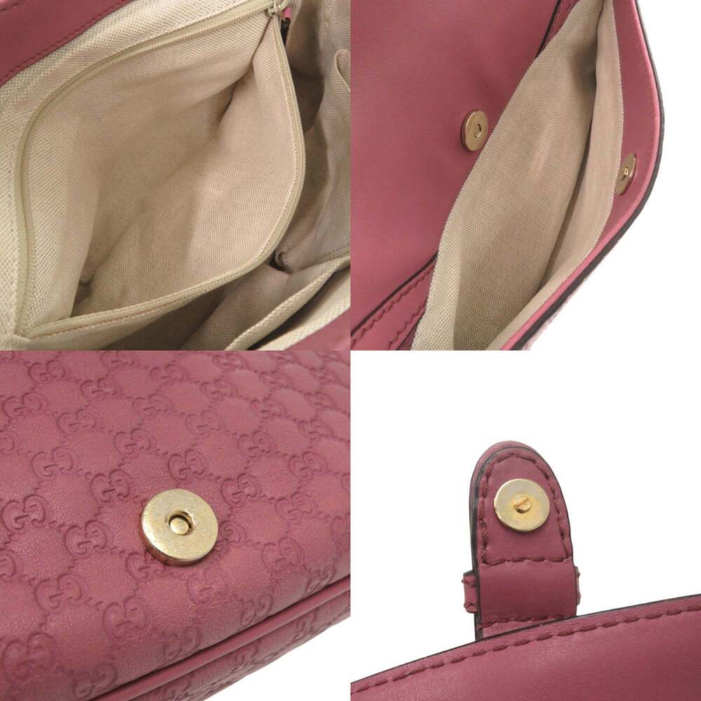GUCCI Authentic Pink Leather Shoulder Bag - Picture 8 of 9
